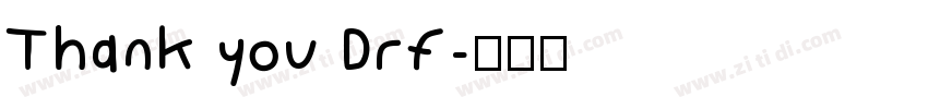 Thank you Drf字体转换